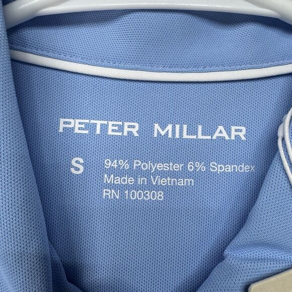 Peter Millar Womens Sleeveless Banded Polo Shirt Womens Small Blue New With Tags - Picture 5 of 13